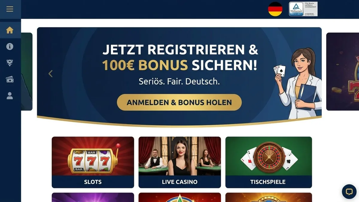 Registrierung mit Bonus